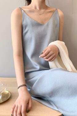Y2K White Sleeveless Midi Dress - Retro 90s Summer Outfit, Grunge, Pastel Goth, Party Ready