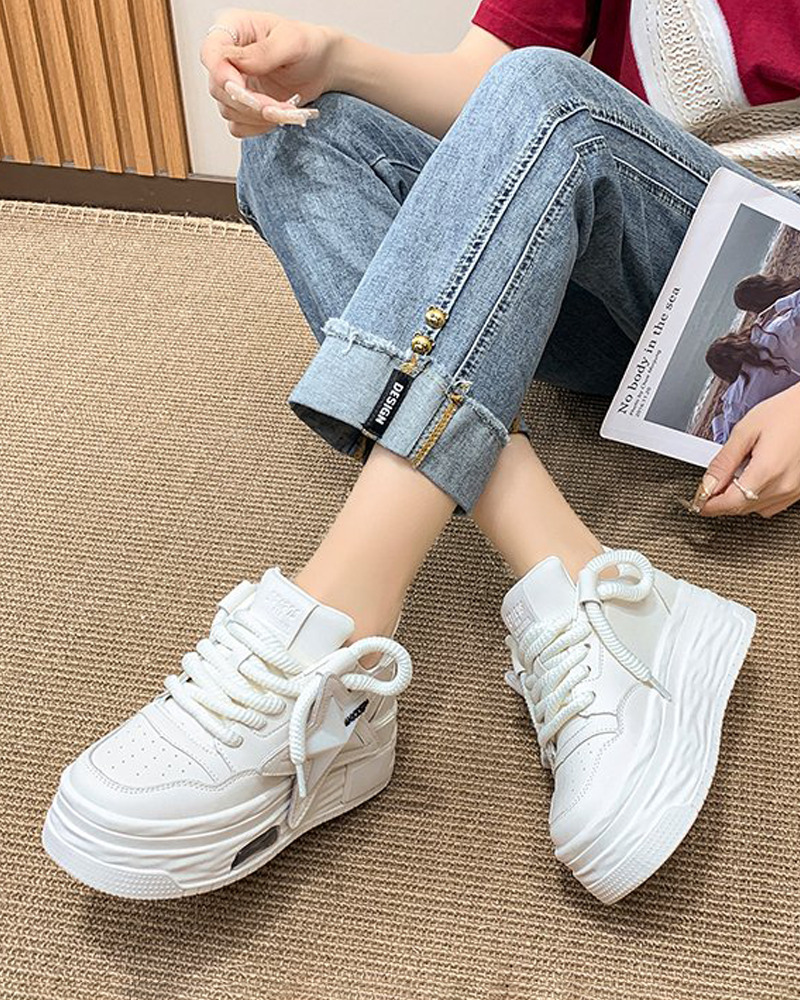 Y2K White Star Shoes - Perfect for 90s Grunge, Retro, and Summer Y2K Outfits