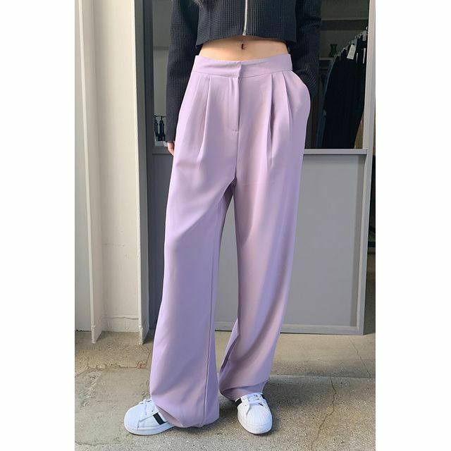 Y2K Wide-Leg Dress Pants - Retro 90s Grunge, Summer Outfits, Club & Party Fashion