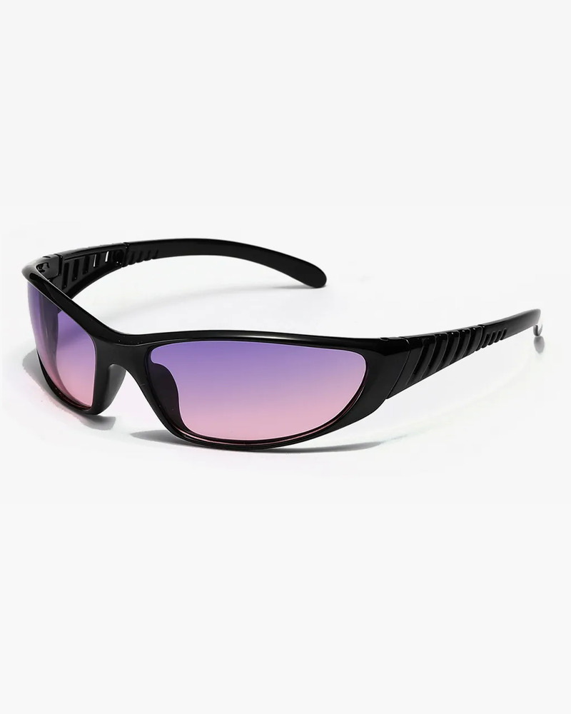 Y2K Wrap Around Sunglasses - Retro 90s Fashion, Grunge, and Hip Hop Style for Y2K Outfits