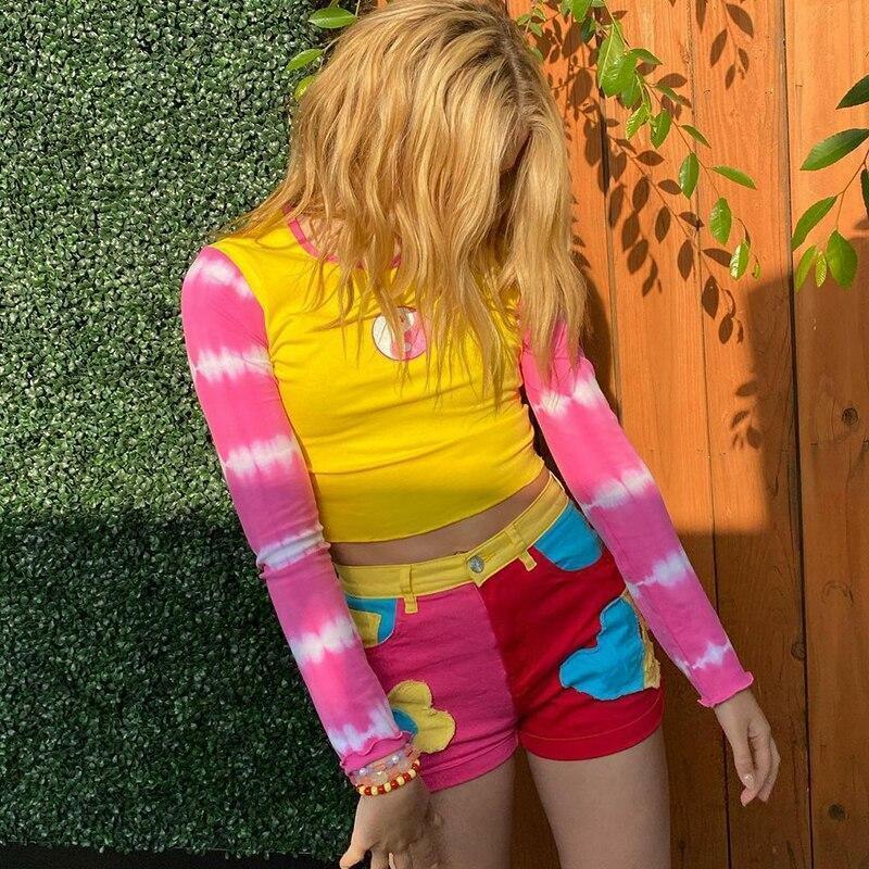 Y2K Ying Yang Crop Top - 90s Grunge, Retro Summer, Pastel Goth, Y2K Party & Club Outfits