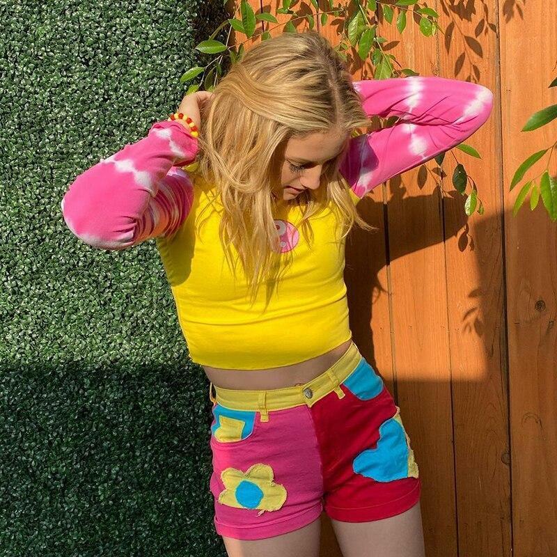 Y2K Ying Yang Crop Top - 90s Grunge, Retro Summer, Pastel Goth, Y2K Party & Club Outfits