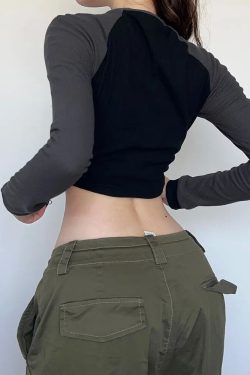 Y2K Zip Crop Top - 90s Grunge, Retro Summer, Pastel Goth, Y2K Party & Club Outfits