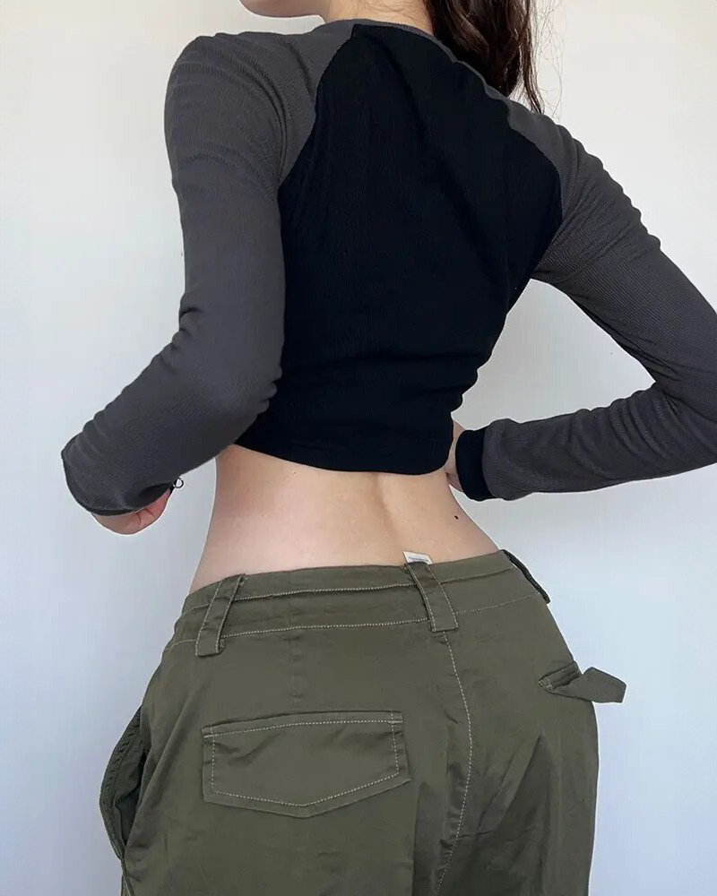 Y2K Zip Crop Top - 90s Grunge, Retro Summer, Pastel Goth, Y2K Party & Club Outfits