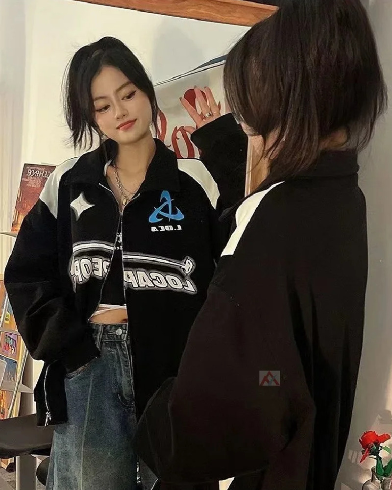 Y2K Zip Up Jacket - Retro 90s Grunge, Summer Outfits, Popstar & Club Fashion
