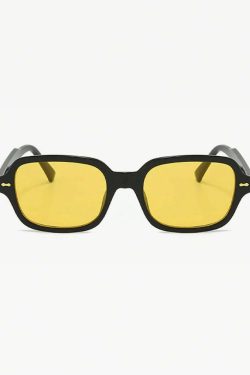 Yellow Tinted Sunglasses - Y2K Summer, 90s Grunge, Retro Style, Y2K Party & Club Outfits