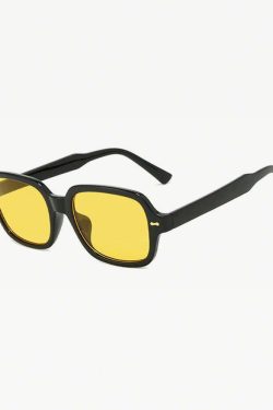Yellow Tinted Sunglasses - Y2K Summer, 90s Grunge, Retro Style, Y2K Party & Club Outfits