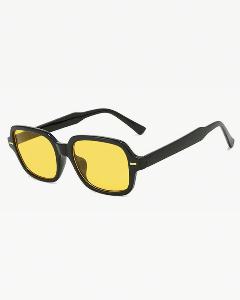Yellow Tinted Sunglasses - Y2K Summer, 90s Grunge, Retro Style, Y2K Party & Club Outfits