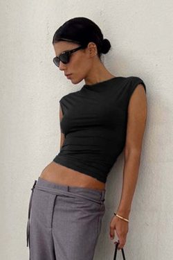 Yilia Backless Top - Y2K Summer Grunge, 90s Retro, Pastel Goth, Y2K Party & Club Outfits