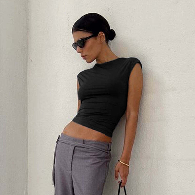 Yilia Backless Top - Y2K Summer Grunge, 90s Retro, Pastel Goth, Y2K Party & Club Outfits