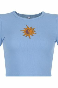 Ying Yang Top - Y2K Summer Grunge Outfit, 90s Fashion, Retro Style, Y2K Club & Party Wear