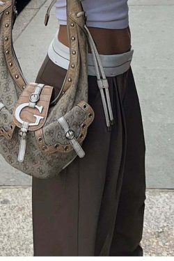 Yoselin Wide Leg Pants - Y2K Summer Grunge, 90s Retro, Pastel Goth, Y2K Club & Party Out