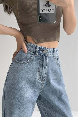 Your Heart In My Pocket Y2K Wide-Leg Jeans - 90s Grunge, Retro, and Summer Y2K Fashion