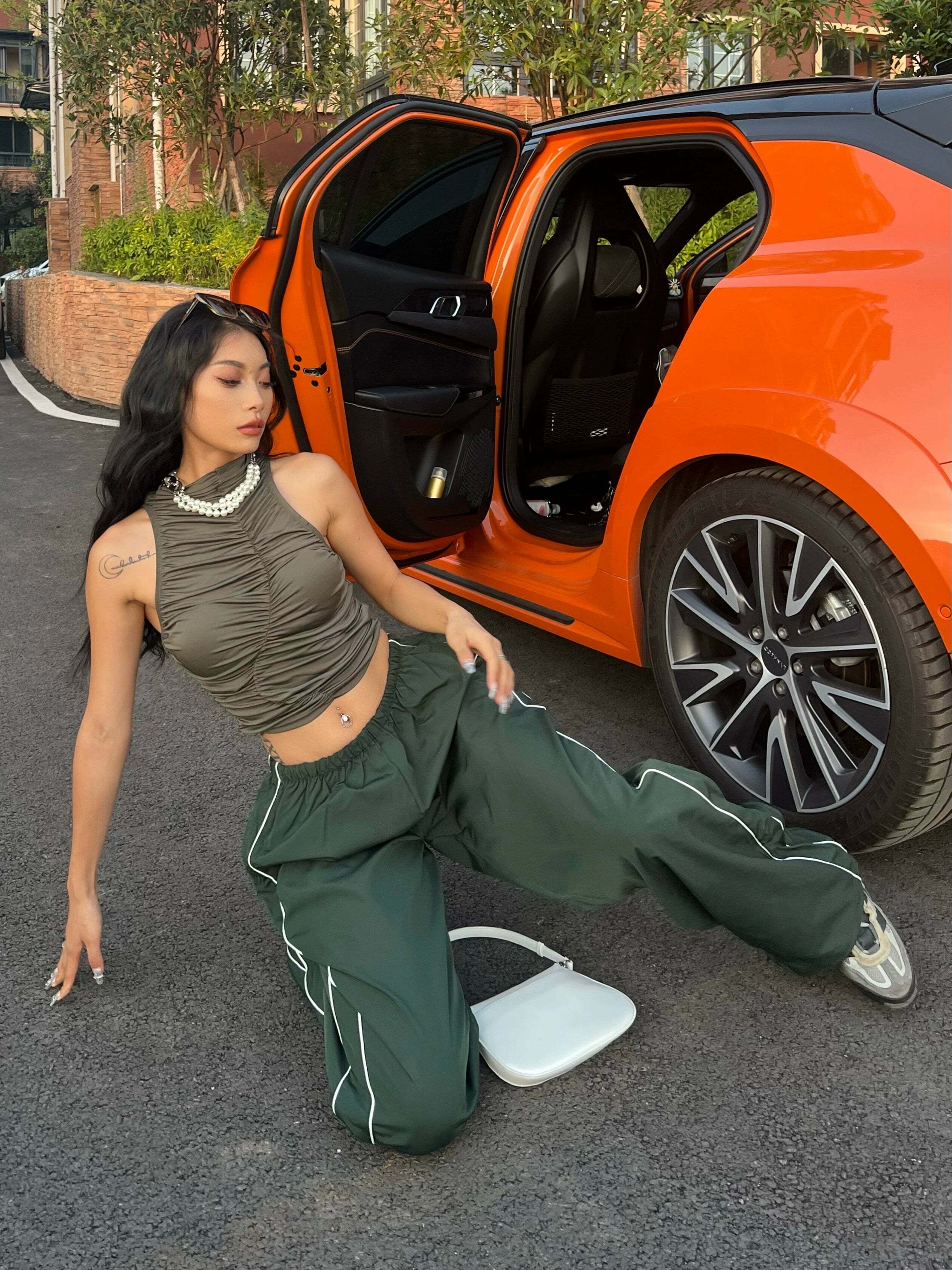 Zakia Parachute Pants - Y2K Summer Grunge & 90s Retro Fashion for Women, Perfect Party Outfit