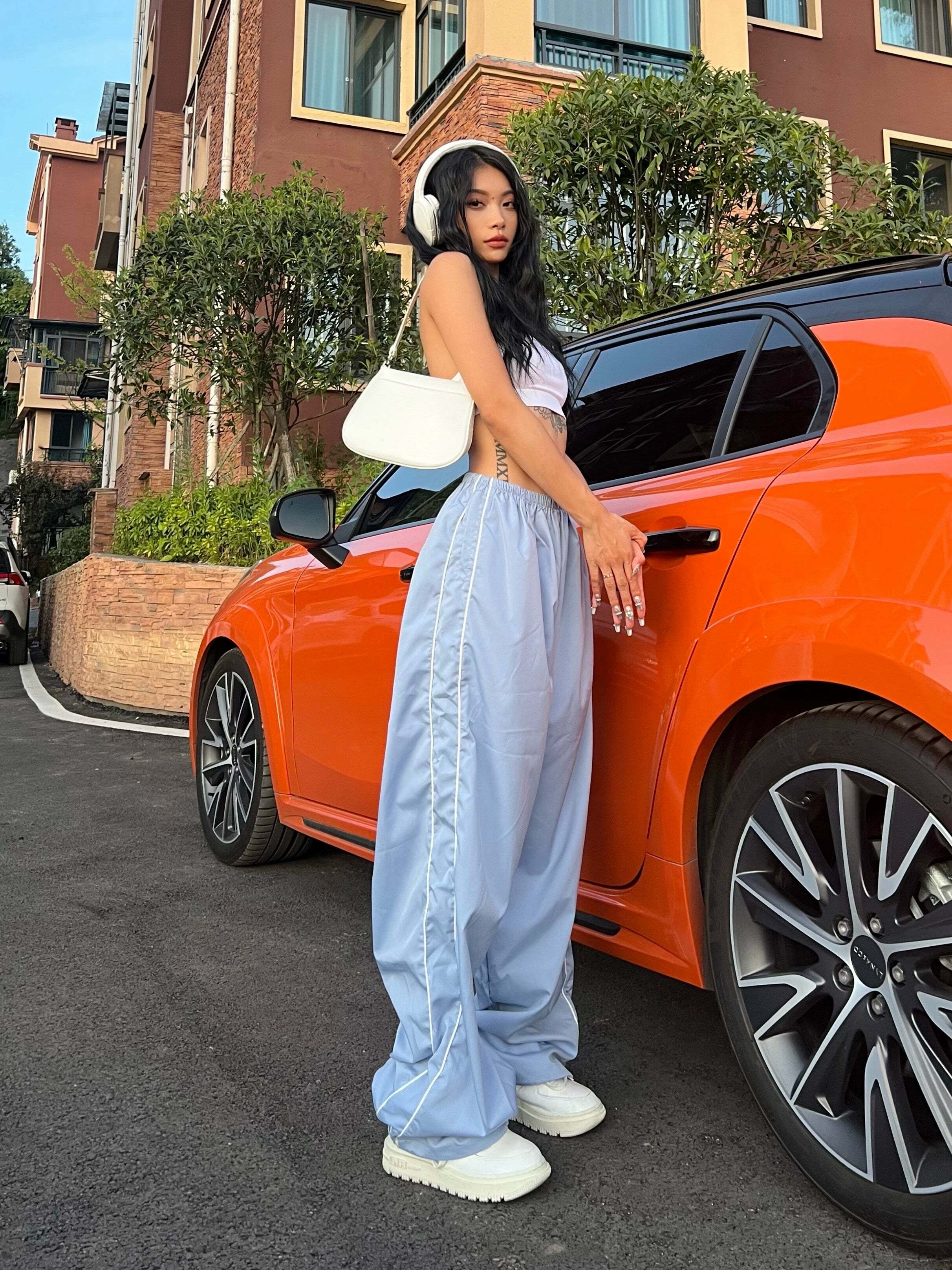 Zakia Parachute Pants - Y2K Summer Grunge & 90s Retro Fashion for Women, Perfect Party Outfit