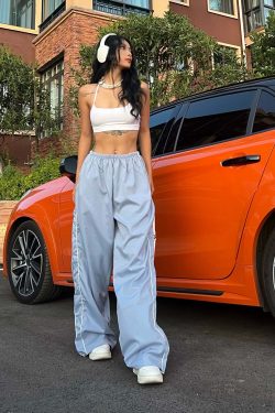 Zakia Parachute Pants - Y2K Summer Grunge & 90s Retro Fashion for Women, Perfect Party Outfit