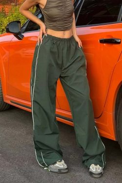 Zakia Parachute Pants - Y2K Summer Grunge & 90s Retro Fashion for Women, Perfect Party Outfit