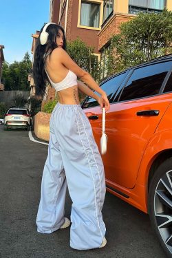Zakia Parachute Pants - Y2K Summer Grunge & 90s Retro Fashion for Women, Perfect Party Outfit