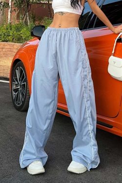 Zakia Parachute Pants - Y2K Summer Grunge & 90s Retro Fashion for Women, Perfect Party Outfit