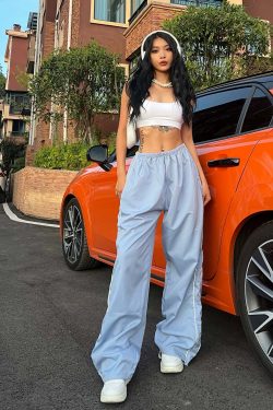 Zakia Parachute Pants - Y2K Summer Grunge & 90s Retro Fashion for Women, Perfect Party Outfit
