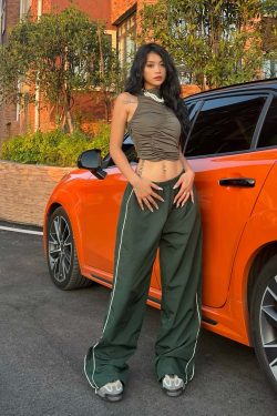 Zakia Parachute Pants - Y2K Summer Grunge & 90s Retro Fashion for Women, Perfect Party Outfit