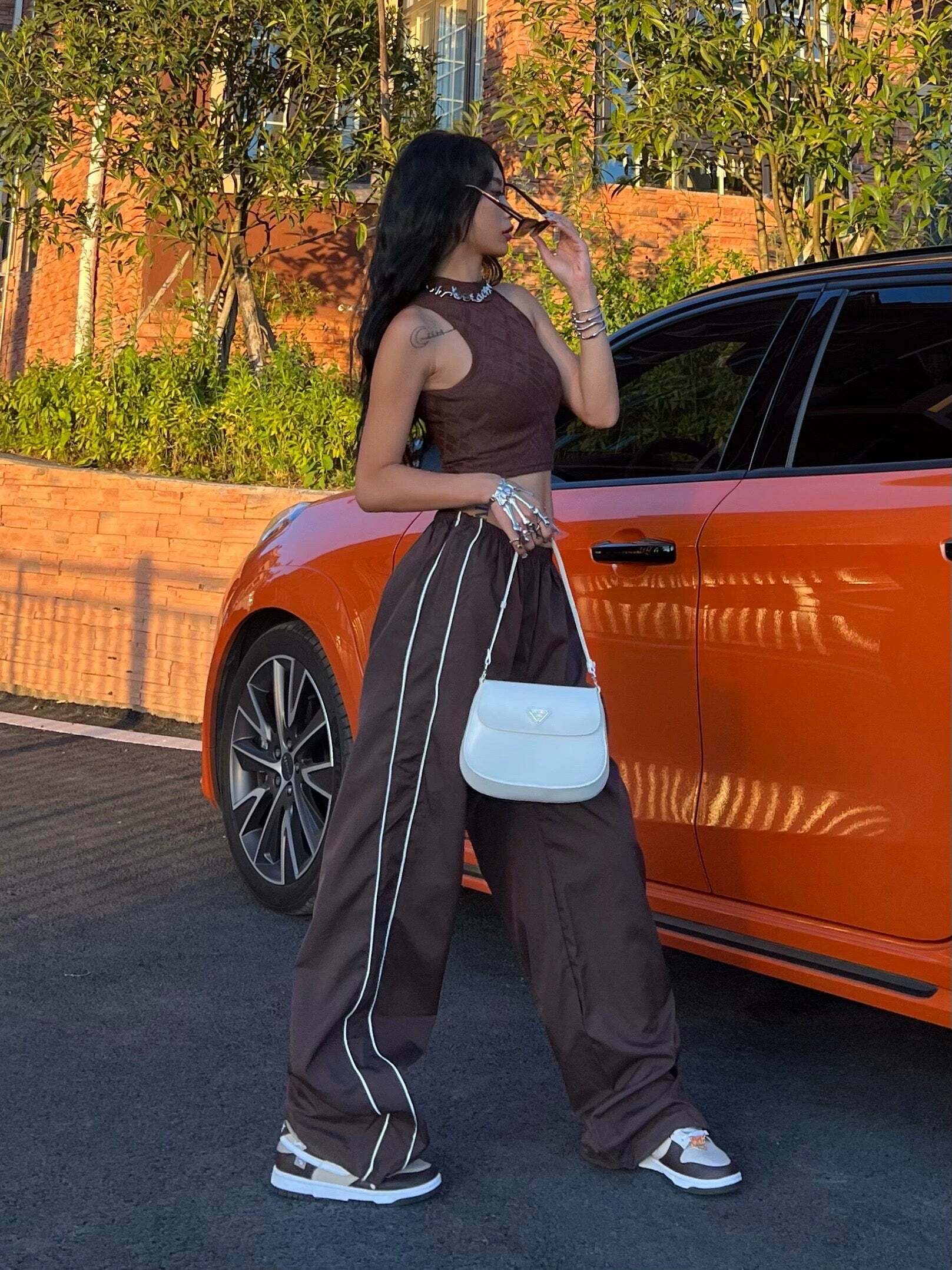 Zakia Parachute Pants - Y2K Summer Grunge & 90s Retro Fashion for Women, Perfect Party Outfit