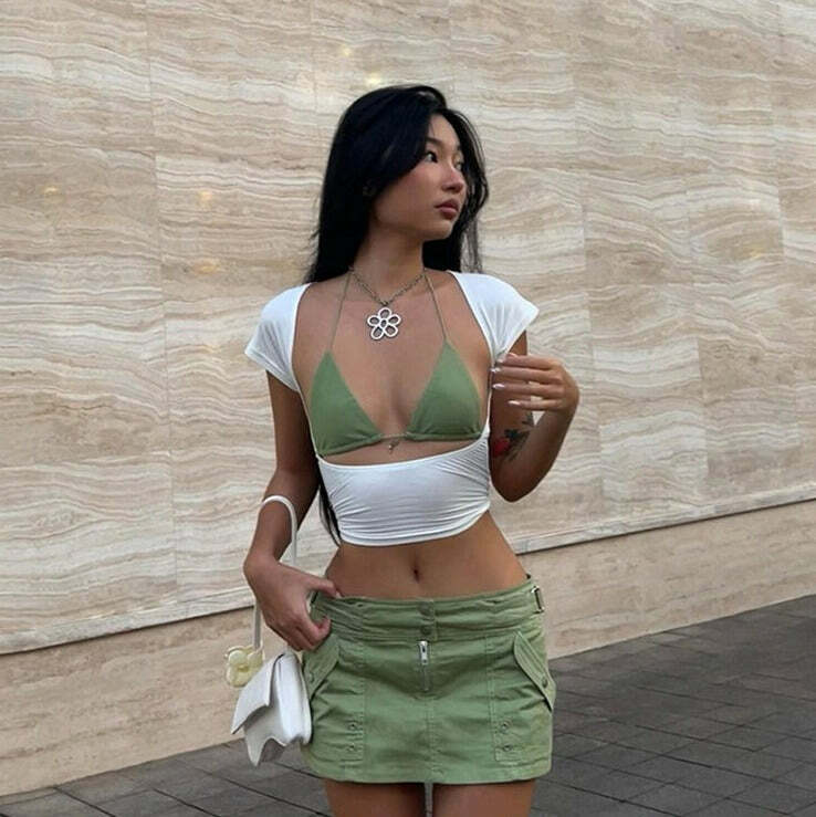 Zehra Backless Top - Y2K Summer Grunge, 90s Fashion, Retro Style, Y2K Party & Club Outfits