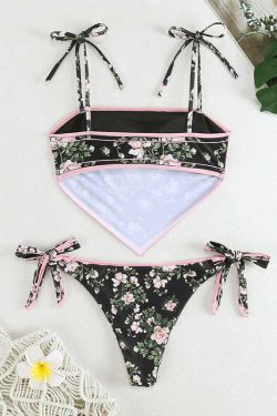 Zia Bohem Bikini Set - Y2K Summer Grunge 90s Fashion, Retro Goth, Pastel Goth, Y2K Party Outfit
