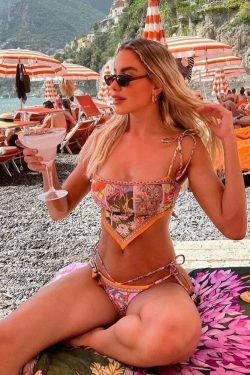 Zia Bohem Bikini Set - Y2K Summer Grunge 90s Fashion, Retro Goth, Pastel Goth, Y2K Party Outfit
