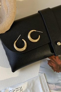 2024 Crescent Moon Hoop Earrings - Unique Light Luxury Studs for Women, High-End Niche Design, Trendy Fashion Statement