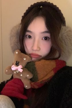 2024 Cute Solid Color Plush Warm Ear Muffs - Versatile Cold-Resistant Ear Warmers for Autumn Winter Korean Style