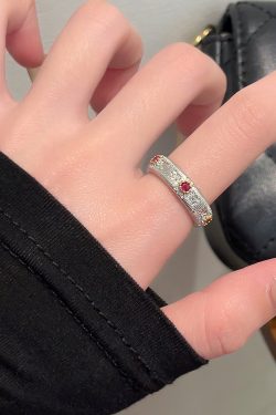 2024 Gold-Plated Snowflake Gemstone Ring for Women, Light Luxury Open-Set Zircon Trendy Fashion Accessory