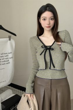 2024 Spring Slim-Fit Bowknot Cardigan and Camisole Set - Stylish Niche Layering Top