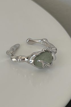 2025 Chinese Jade Bamboo Joint Ring for Women - Elegant, Versatile High-Quality Fashion Jewelry