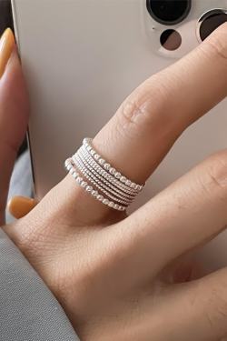 2025 New Style 3D Bubble Bow Ring for Women, Korean Niche Design, Trendy Open Finger Ring, Versatile Fashion Accessory