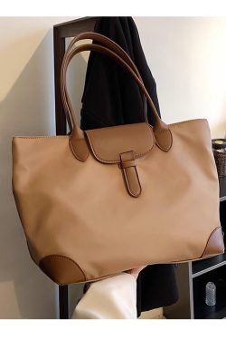 2025 New Style Women's Large Capacity Nylon Tote Bag - High-End Commuting & Versatile Design for Students