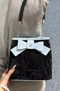2025 New Women's Water Bucket Bag - Versatile Sweetheart Bow Handbag for Commuting - Elegant Crossbody Style