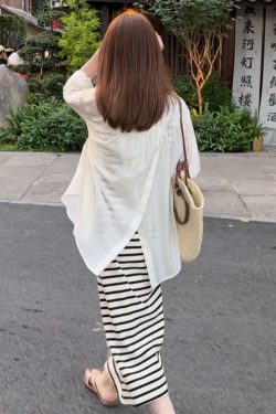 2025 Summer Women's Long Sleeve Back-Slit Cardigan Sun Protection Lightweight Outerwear
