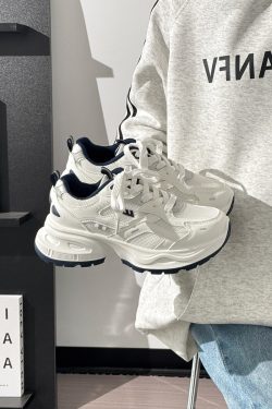 2025 Unisex Mesh Breathable Dad Shoes - Thin Style Versatile Little White Sports Sneakers for Men and Women