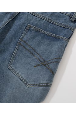 2025 Wide-Leg Curved Blade Jeans - Trendy Machete Pants for Y2K Style Lovers