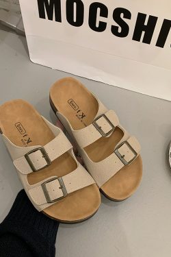 2025 Women's Thick-Soled Birkenstock-Style Sandals, Height-Increasing Beach Flip-Flops, Matching Wang Yibo & Yang Mi Inspired