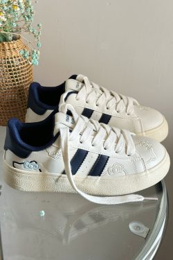 2025 Women's Thick-Soled Hello Kitty White Casual Sneakers - Versatile Y2K Style Footwear