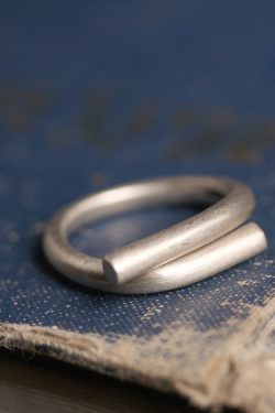 Adjustable Open Brushed Matte Silver Ring for Men and Women, Vintage Minimalist Design, Non-Fish Home Style