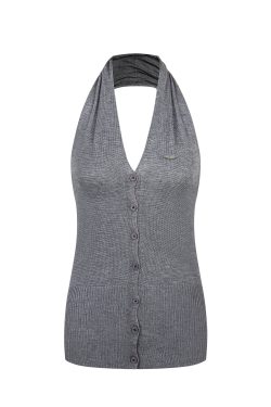American Retro Spicy Girl Backless Halter Top - Women's Summer Outerwear, Pure Desire Fashion, Trendy Y2K Style