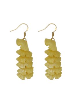 Artistic Ginkgo Leaf Tassel Earrings for Women - Handmade Gold and Silver Hook Earrings, Trendy 2025 Fashion Accessory