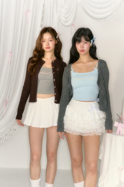 Autumn Knitted Cardigan - Gray Sweater Coat with Small Fragrant Wind Design for a Cozy Weekend Look
