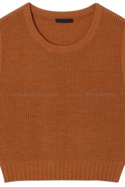Basic U-Neck Knitted Vest - Simple Design Knit Top for Casual Style, Perfect for Layering, Korean Fashion Essential