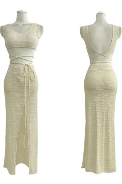 Black Body-Shaping Split Long Skirt Bikini Three-Piece Set for Women - Sexy Small Bust Gathering Swimsuit for Hot Spring and Beach