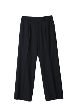 Black Minimalist Logo Straight-Leg Trousers for Men | Stylish Urban Fashion | Versatile Everyday Wear