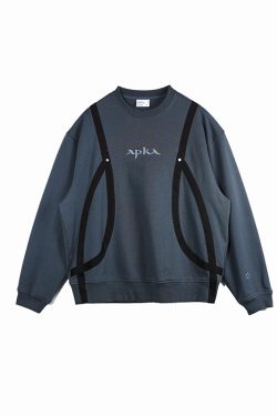 Blue-Gray Purple Striped Structure Hoodie - Trendy 90s Inspired Fashion with Stylish Detail
